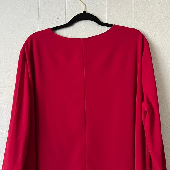 Cestyle Chiffon Top Womens 3X Sheer Overlay Party Cocktail Holiday Christmas - Picture 8 of 13